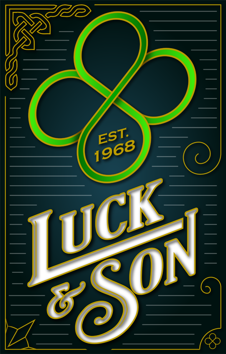 Luck And Son Construction Poster